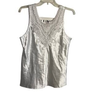 VTG Mystique Intimates Women’s Small Camisole Embroidered/Lace Satin Top